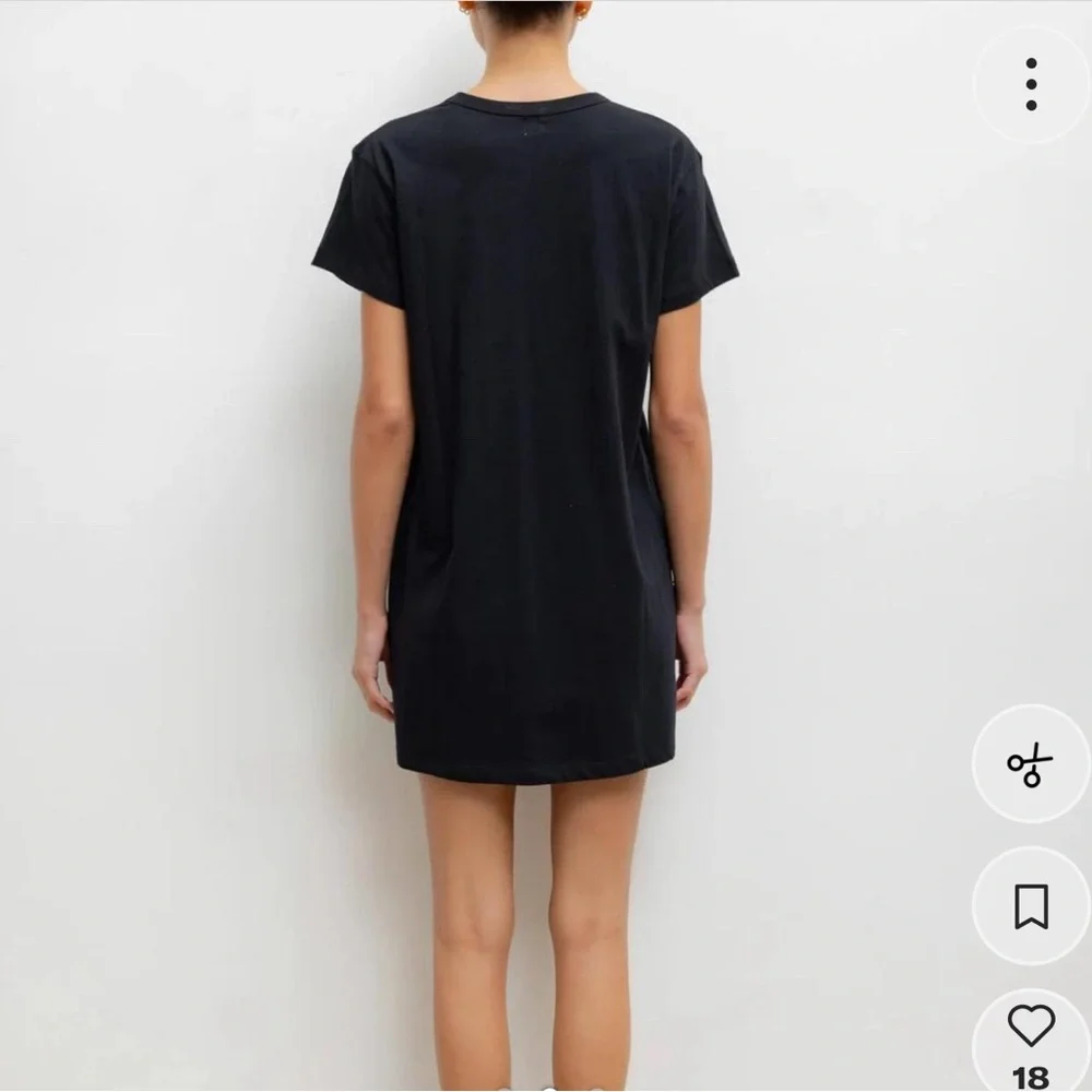 LESET Margo Black T-Shirt Dress - Picture 2 of 3